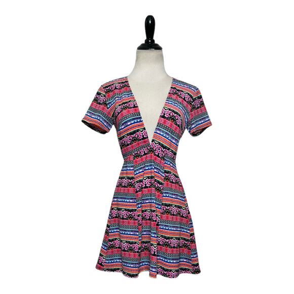 Show Me Your Mumu Ibiza Stripe Saucy Mini Dress M - Picture 6 of 13